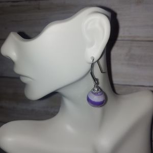Amethyst dangle earrings